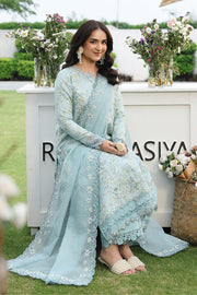 Rang Rasiya Florence Festive Embroidered Lawn Unstitched 3Pc Suit - YASNA