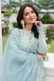 Rang Rasiya Florence Festive Embroidered Lawn Unstitched 3Pc Suit - YASNA