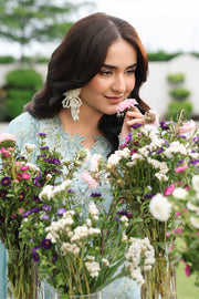 Rang Rasiya Florence Festive Embroidered Lawn Unstitched 3Pc Suit - YASNA