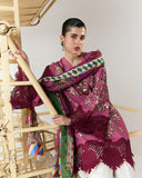 Jugnu Lahore Spring Summer Unstitched Embroidered Cotton 3Pc Suit - Yawi