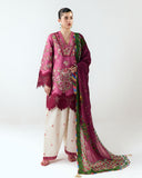 Jugnu Lahore Spring Summer Unstitched Embroidered Cotton 3Pc Suit - Yawi