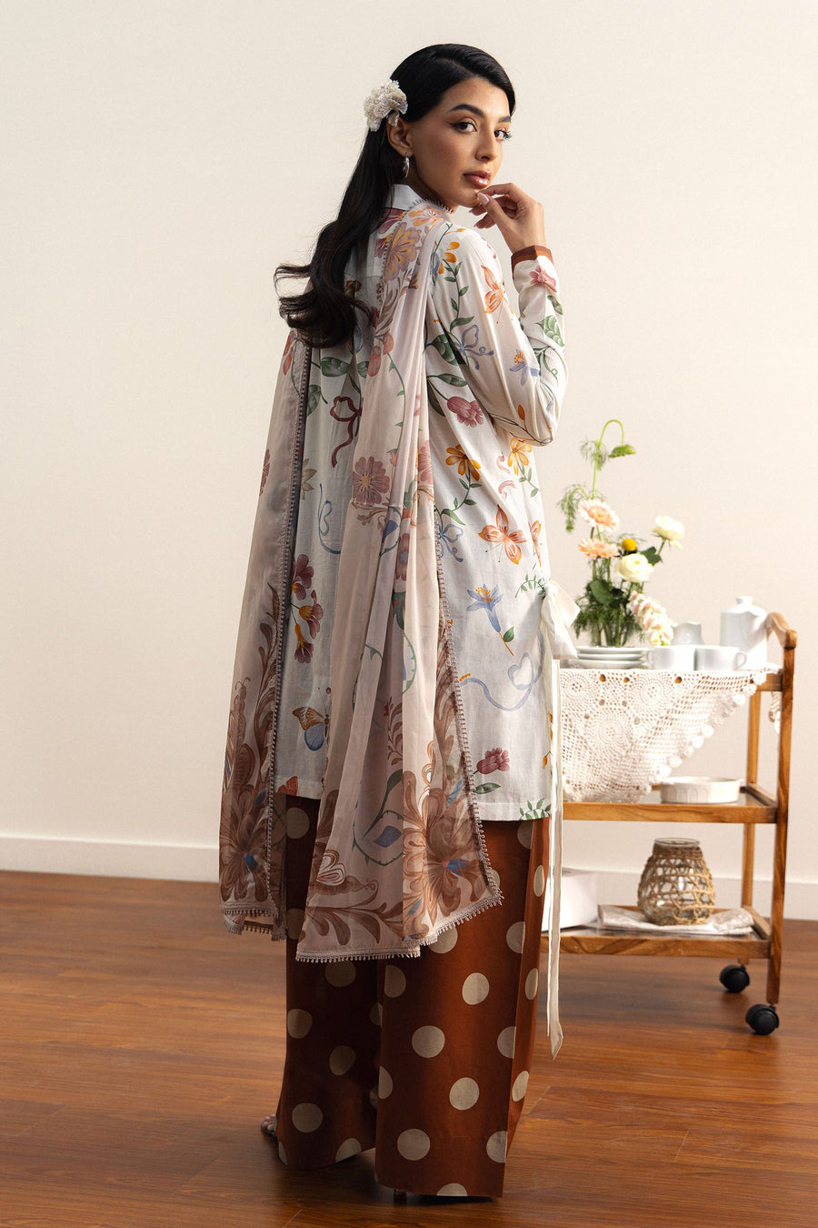 Coco by Zara Shahjahan Prints Unstitched Lawn 3Pc Suit D-08A Yuki