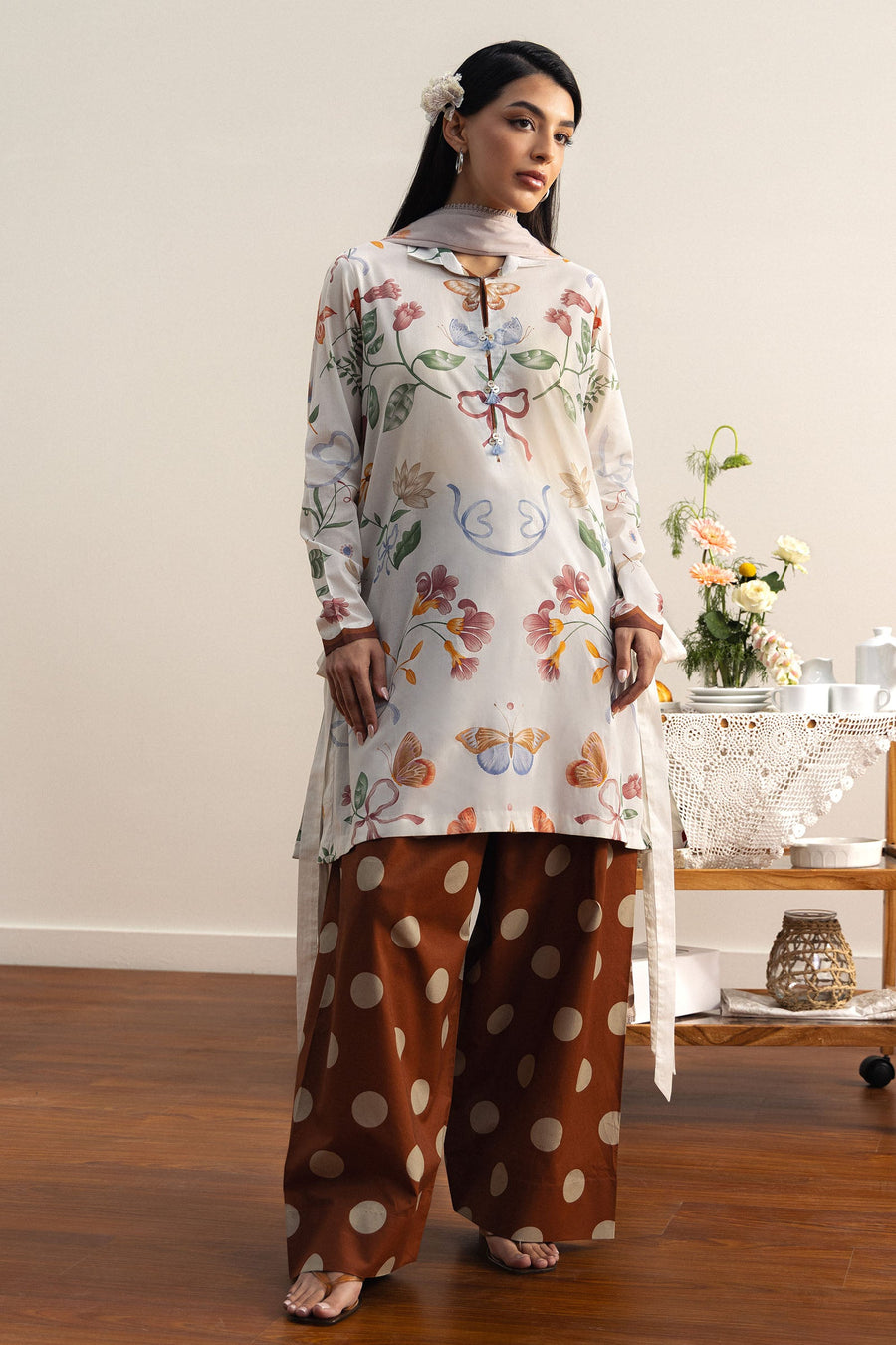 Coco by Zara Shahjahan Prints Unstitched Lawn 3Pc Suit D-08A Yuki