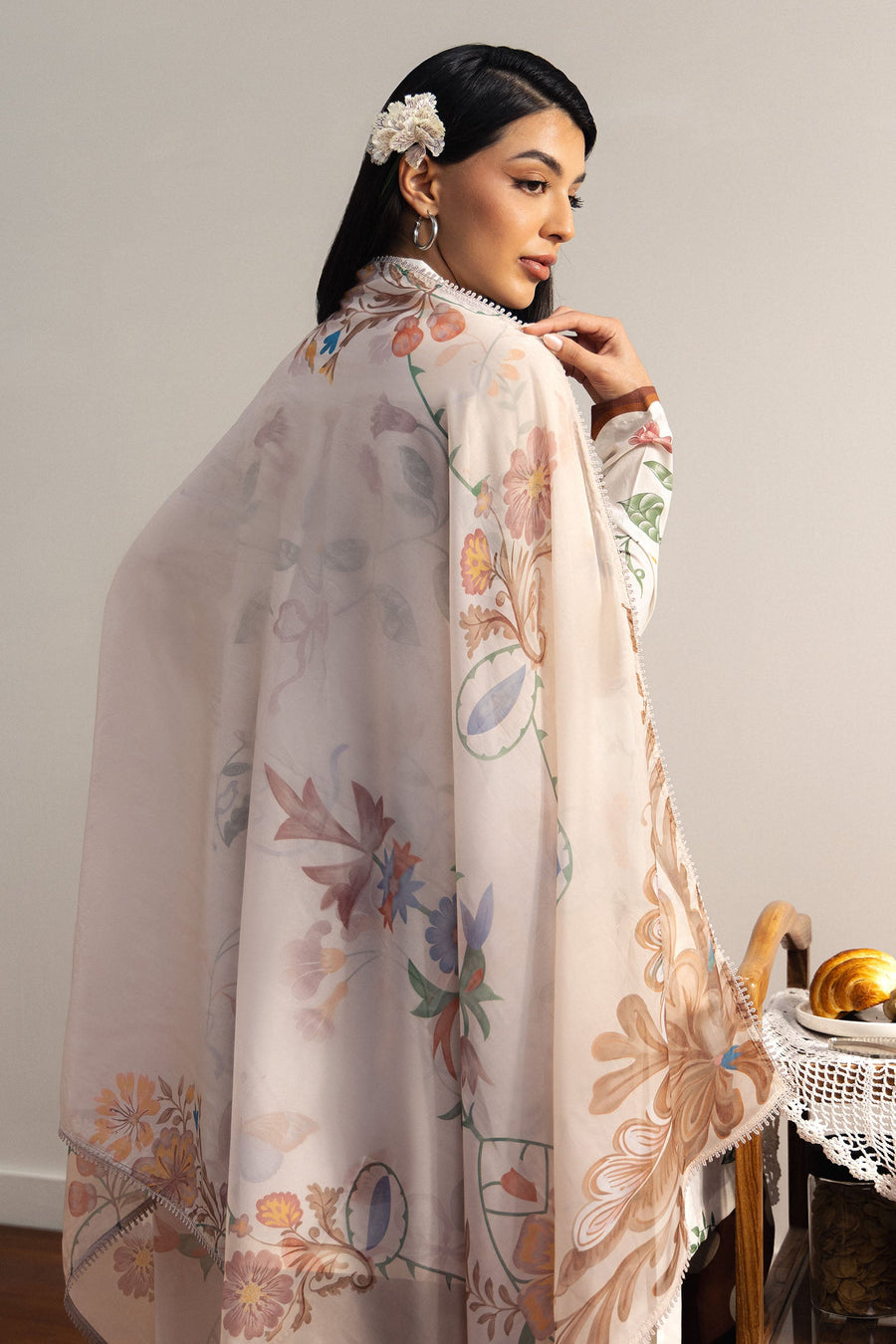 Coco by Zara Shahjahan Prints Unstitched Lawn 3Pc Suit D-08A Yuki