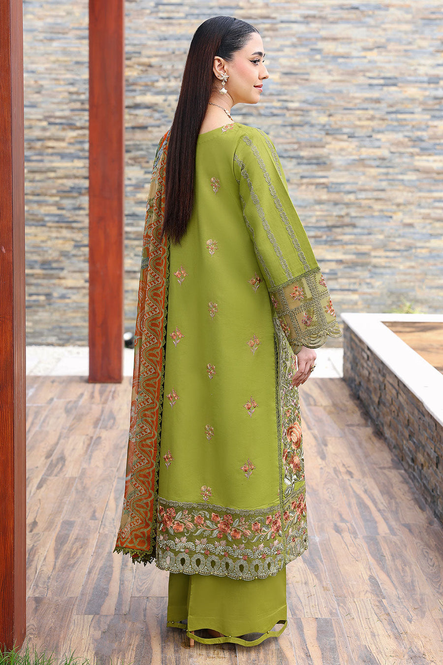 Ramsha Andaaz Vol-14 Embroidered Luxury Lawn Unstitched 3Pc Suit Z-1408