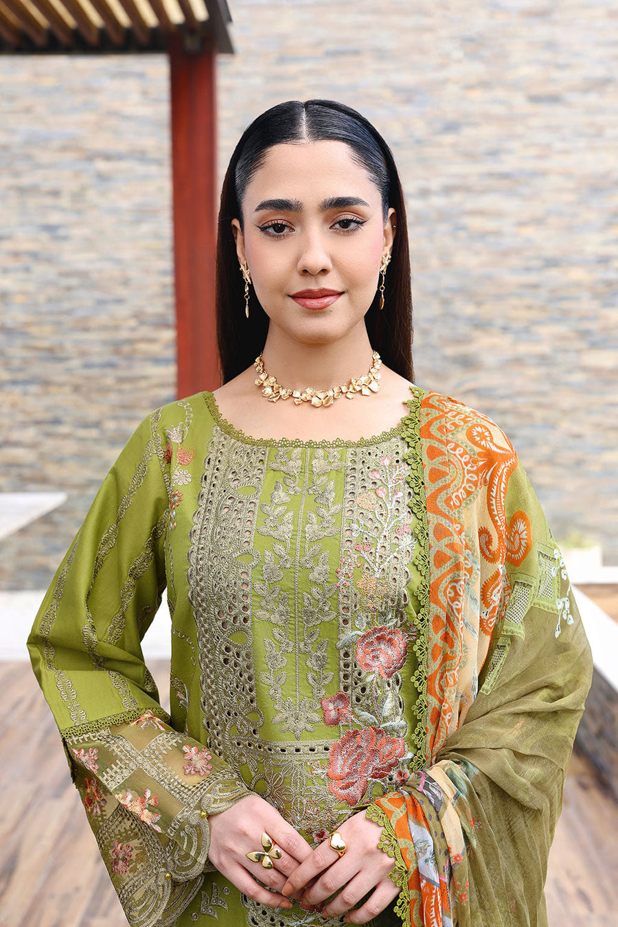Ramsha Andaaz Vol-14 Embroidered Luxury Lawn Unstitched 3Pc Suit Z-1408