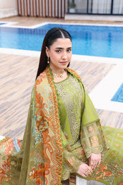Ramsha Andaaz Vol-14 Embroidered Luxury Lawn Unstitched 3Pc Suit Z-1408