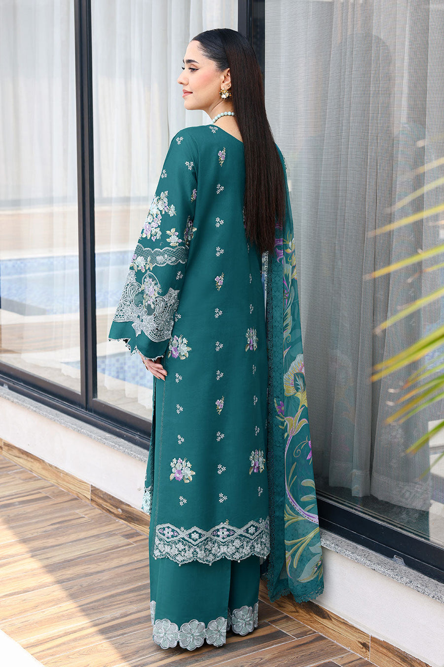 Ramsha Andaaz Vol-14 Embroidered Luxury Lawn Unstitched 3Pc Suit Z-1410