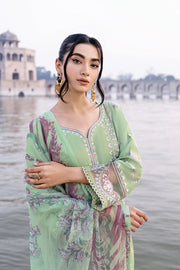 Ramsha Andaz Vol-06 Embroidered Luxury Lawn Unstitched 3Pc Suit Z-609