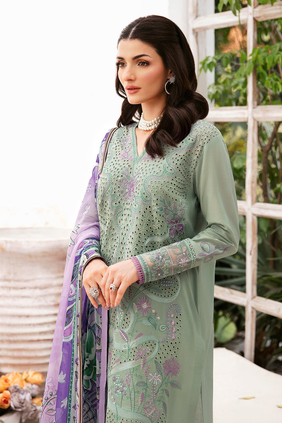 Ramsha Andaaz Vol-09 Embroidered Luxury Lawn Unstitched 3Pc Suit Z-903