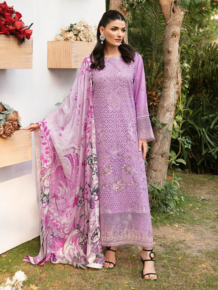 Ramsha Andaaz Vol-09 Embroidered Luxury Lawn Unstitched 3Pc Suit Z-905
