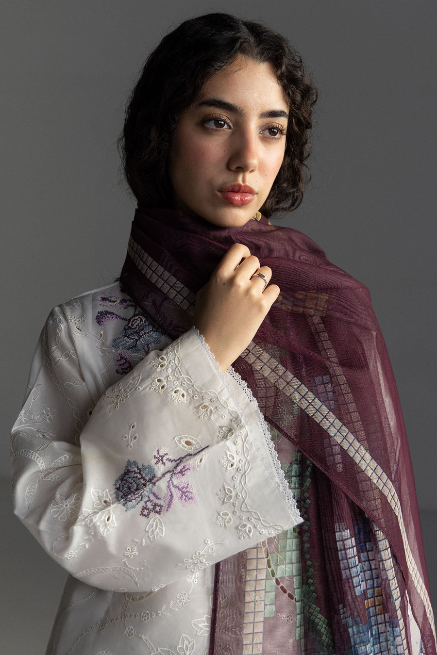 Coco by Zara Shahjahan Embroidered Lawn Unstitched 3Pc Suit D-10B SUNE