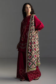 Coco by Zara Shahjahan Embroidered Lawn Unstitched 3Pc Suit D-01B RIVAE