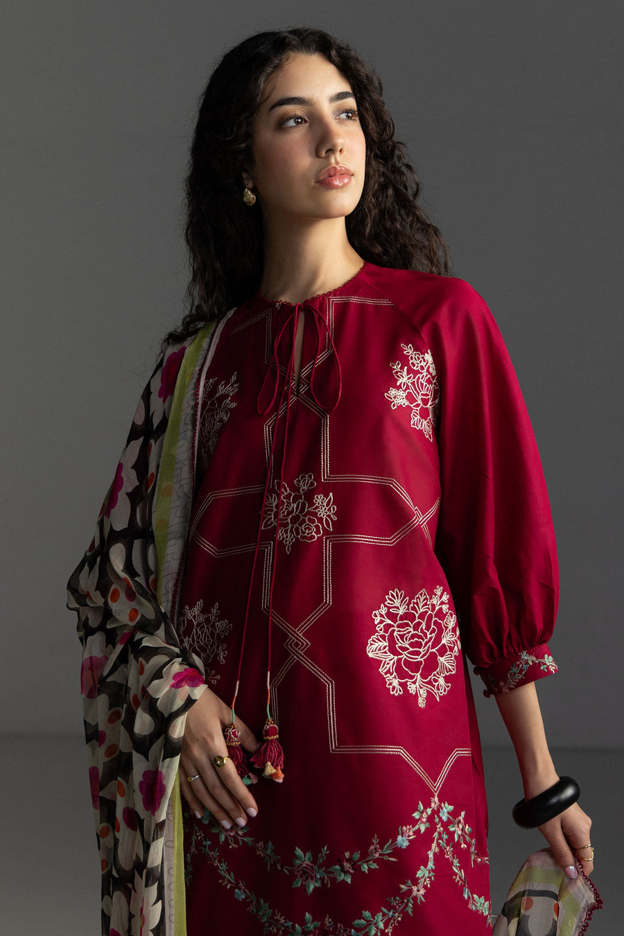Coco by Zara Shahjahan Embroidered Lawn Unstitched 3Pc Suit D-01B RIVAE