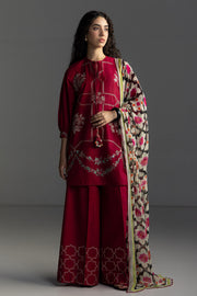 Coco by Zara Shahjahan Embroidered Lawn Unstitched 3Pc Suit D-01B RIVAE