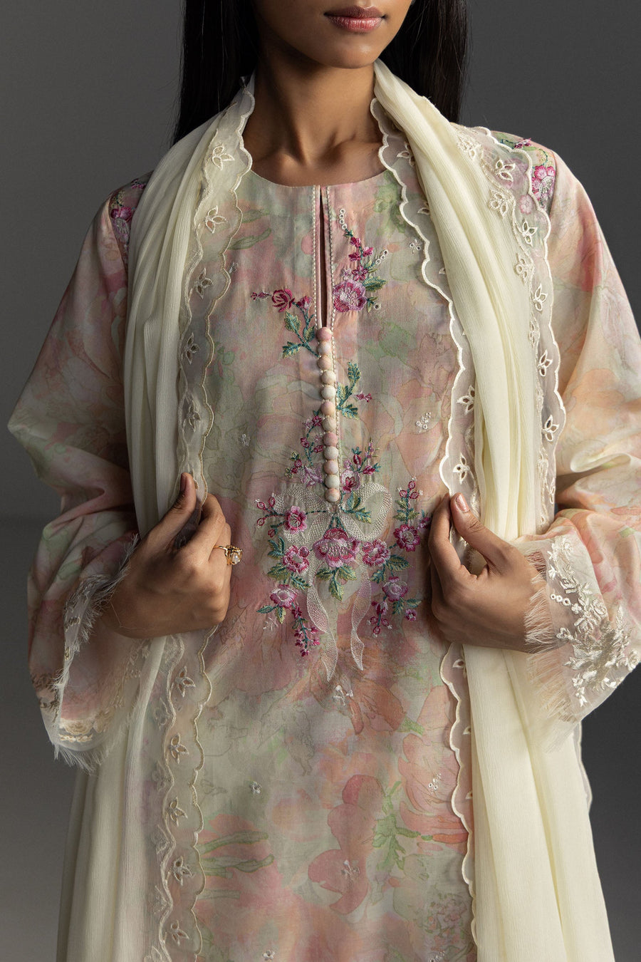 Coco by Zara Shahjahan Embroidered Lawn Unstitched 3Pc Suit D-06B AIRA