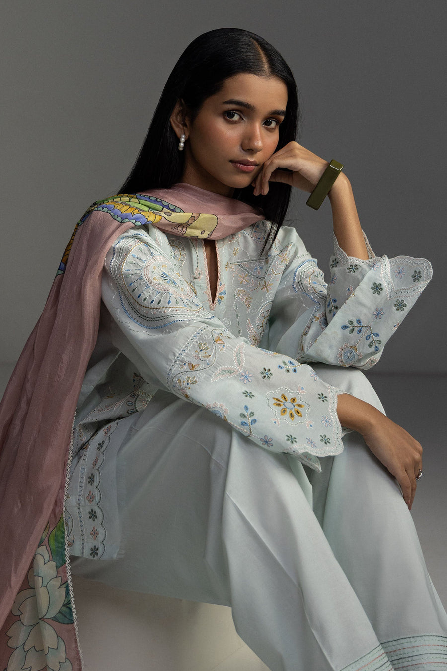 Coco by Zara Shahjahan Embroidered Lawn Unstitched 3Pc Suit D-07B VEYA