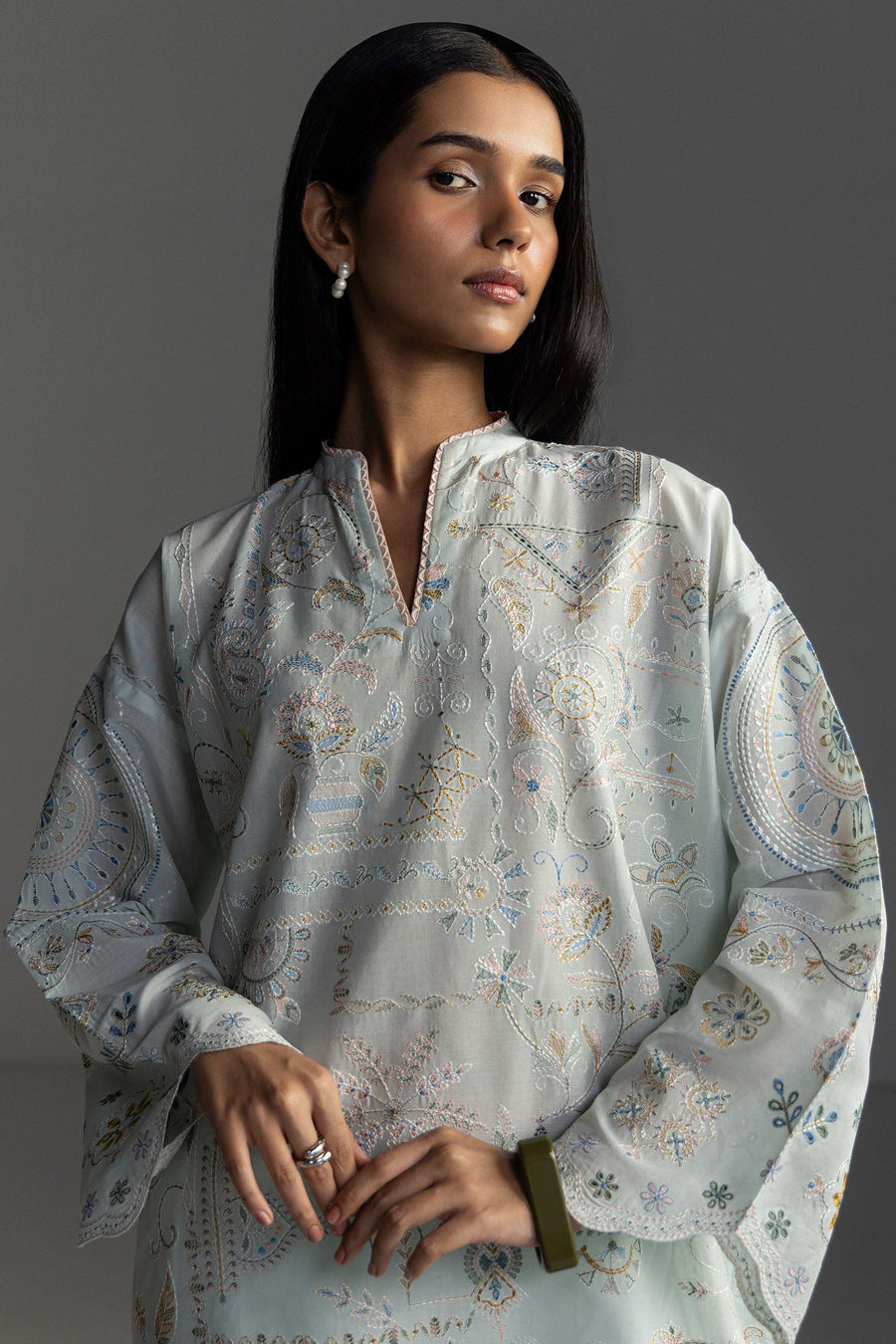 Coco by Zara Shahjahan Embroidered Lawn Unstitched 3Pc Suit D-07B VEYA