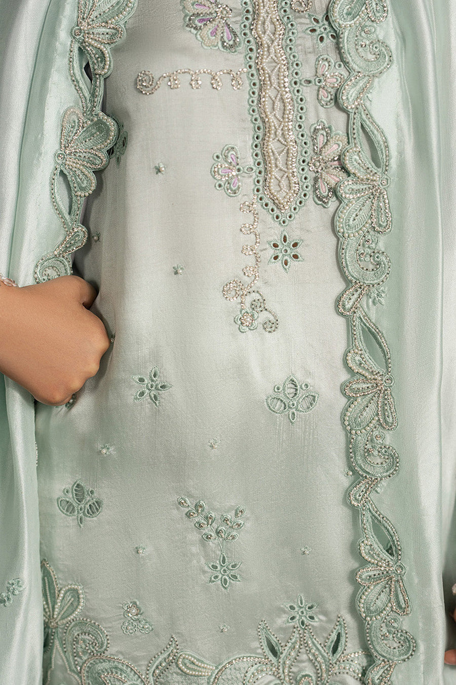 Zariya Anahira Ready to Wear Silk Organza 3Pc Suit ZB50080 ZAHIRA