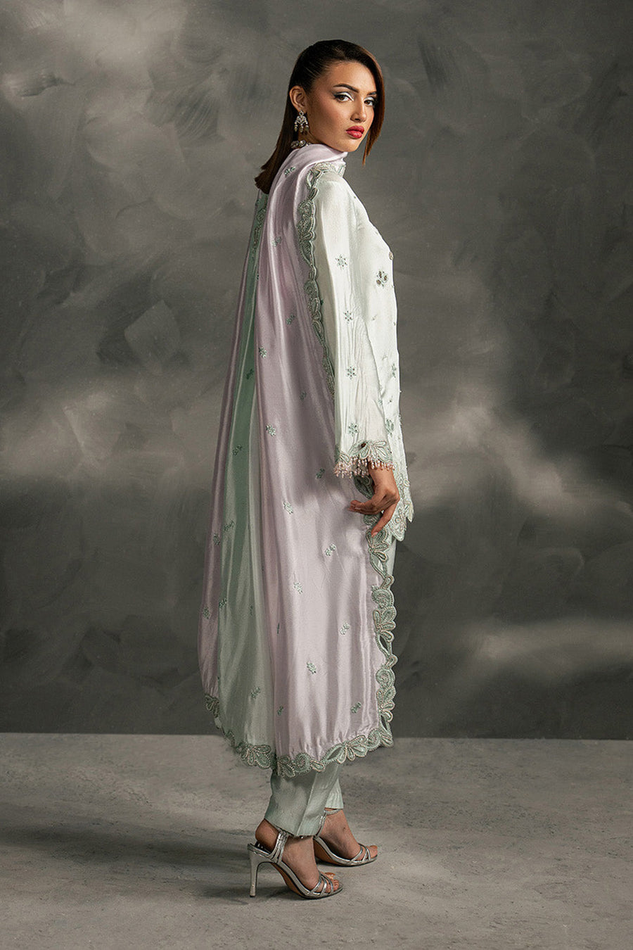 Zariya Anahira Ready to Wear Silk Organza 3Pc Suit ZB50080 ZAHIRA