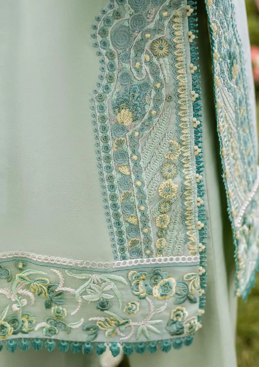 Siraa by Sadaf Fawad Khan Embroidered Lawn Unstitched 3Pc Suit - ZAPHIRA (B)