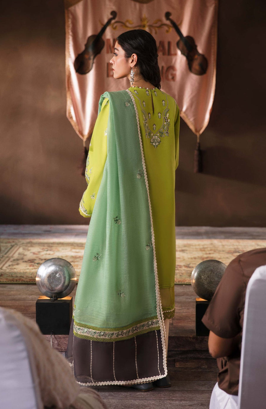 Dastaan by Seran Festive Unstitched Embroidered Lawn 3Pc Suit D-01 ZARA