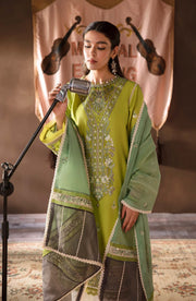 Dastaan by Seran Festive Unstitched Embroidered Lawn 3Pc Suit D-01 ZARA
