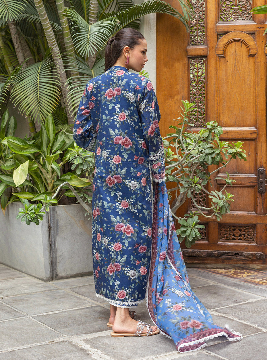Zainab Chottani Tahra Embroidered Lawn Unstitched 3Pc Suit D-04 ZARA
