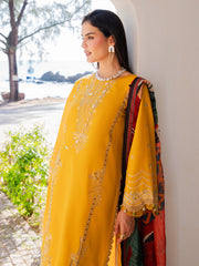 Dareen by IZEL Embroidered Luxury Lawn Unstitched 3Pc Suit - Zareen