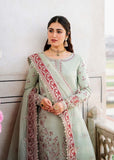 Akbar Aslam Shadmani Embroidered Raw Silk Unstitched 3Pc Suit - ZARI