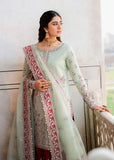 Akbar Aslam Shadmani Embroidered Raw Silk Unstitched 3Pc Suit - ZARI