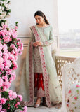 Akbar Aslam Shadmani Embroidered Raw Silk Unstitched 3Pc Suit - ZARI