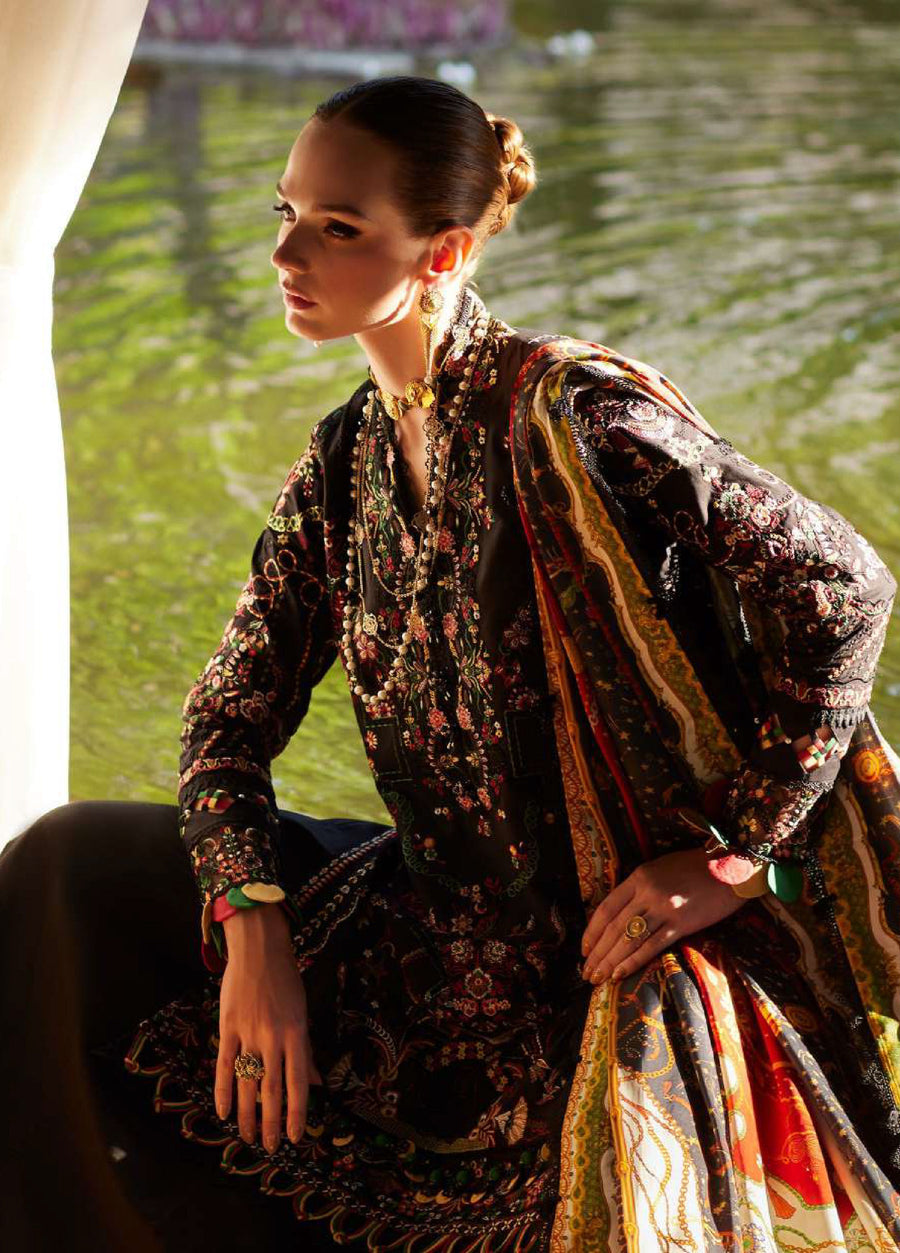Kanwal Malik Ariya Embroidered Lawn Unstitched 3Pc Suit - ZARIA