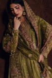 Zarposh Jahanara Festive Embroidered Raw Silk Unstitched 3Pc Suit - ZARMINA