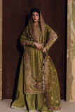 Zarposh Jahanara Festive Embroidered Raw Silk Unstitched 3Pc Suit - ZARMINA