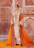 Akbar Aslam Shadmani Embroidered Raw Silk Unstitched 3Pc Suit - ZARTAJ