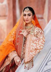 Akbar Aslam Shadmani Embroidered Raw Silk Unstitched 3Pc Suit - ZARTAJ