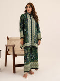 Faiza Faisal Reve Festive Pret Printed Grip Silk 2Pc Suit - ZAYEN