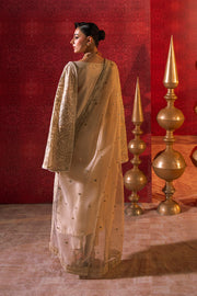 Zariya Zarnima Gold Lama Unstitched 3Pc Suit ZB5S045 ZAYLIN