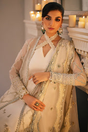 Gossamer by Zaha Embroidered Organza Unstitched 3Pc Suit ZC24-02 Leiyn