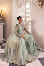 Gossamer by Zaha Embroidered Organza Unstitched 3Pc Suit ZC24-03 Seraphina