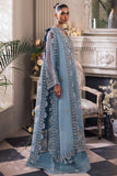 Gossamer by Zaha Embroidered Organza Unstitched 3Pc Suit ZC24-07 Azura