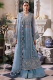 Gossamer by Zaha Embroidered Organza Unstitched 3Pc Suit ZC24-07 Azura