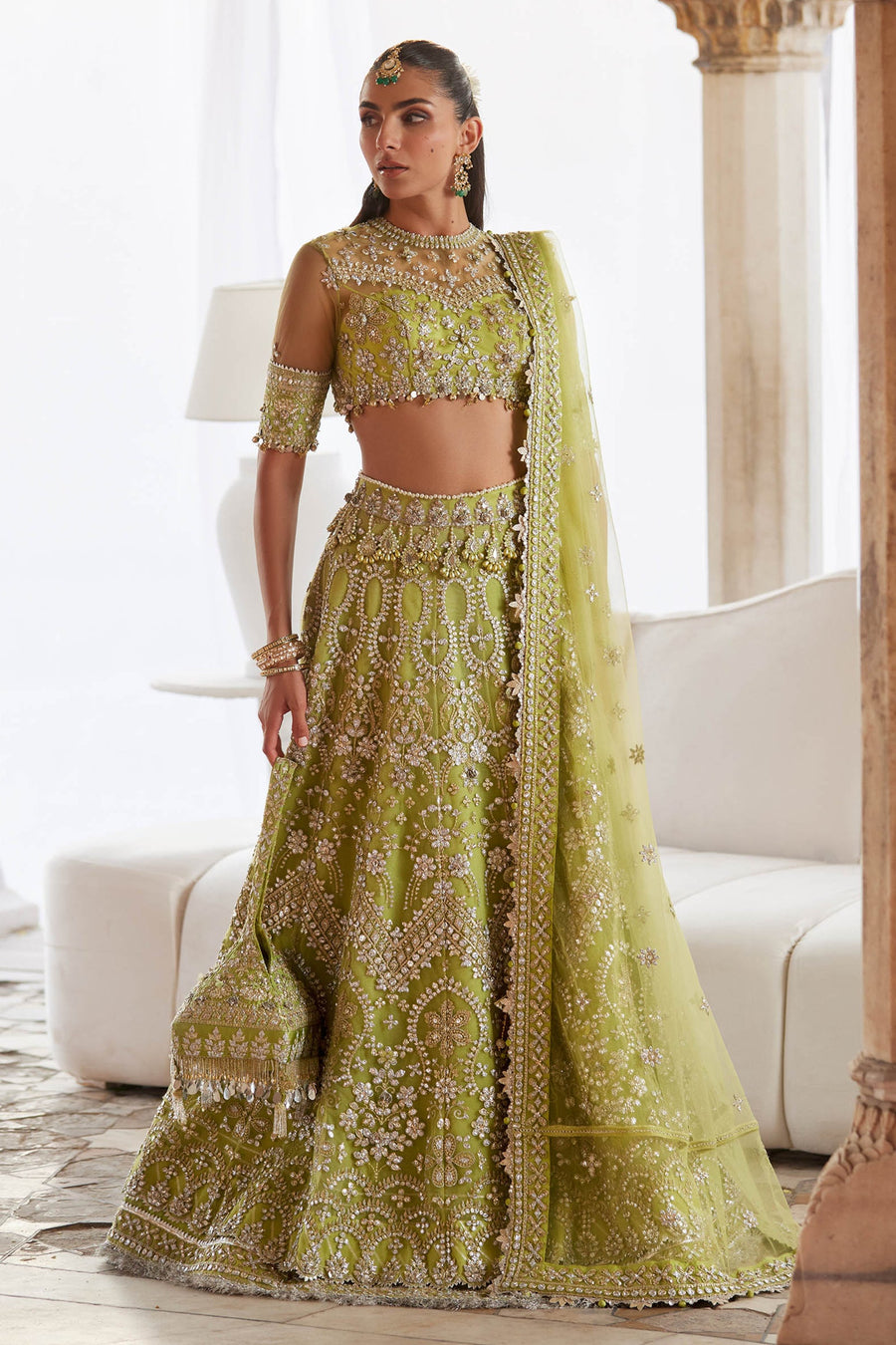 Gossamer by Zaha Wedding Festive Unstitched Dress ZC25-01 NOORE SITARA