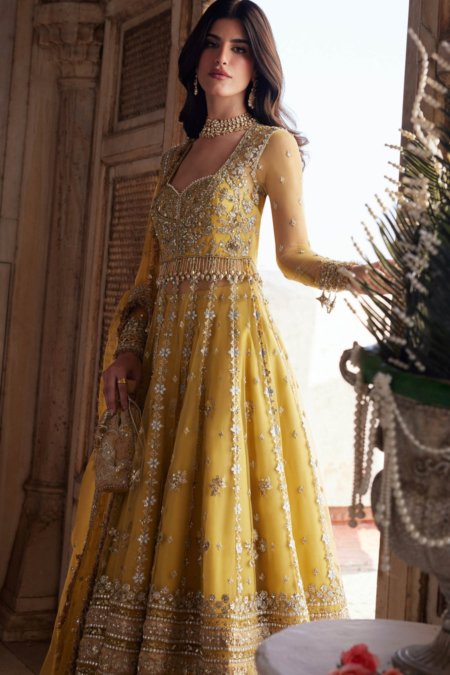 Gossamer by Zaha Wedding Festive Unstitched Dress ZC25-02 SURAJMUKHI