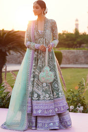 Gossamer by Zaha Wedding Festive Unstitched Dress ZC25-03 ZARQAH-E-PISTACHIO