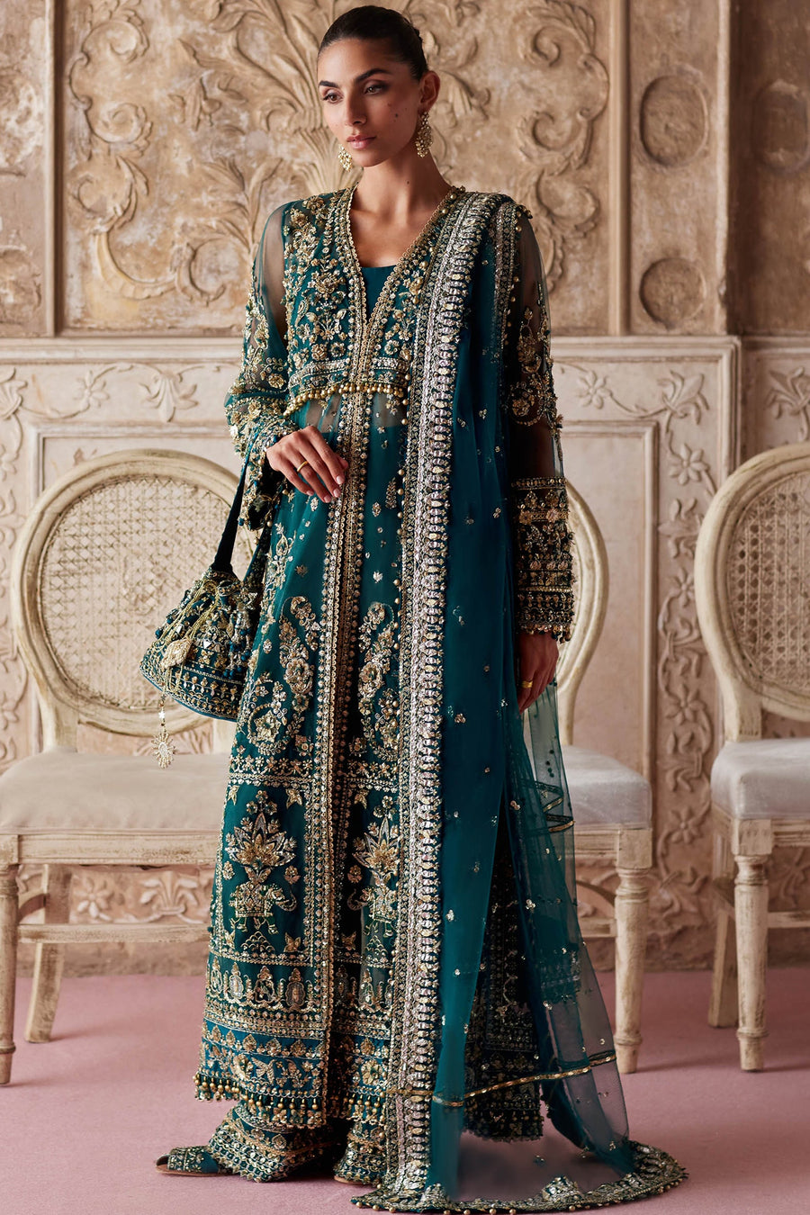 Gossamer by Zaha Wedding Festive Unstitched Dress ZC25-05 AYLIN-E-JADE