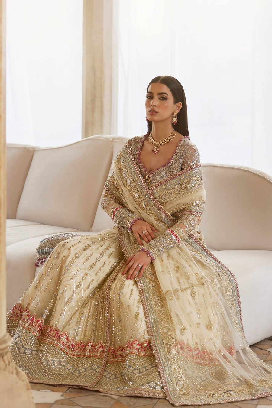 Gossamer by Zaha Wedding Festive Unstitched Dress ZC25-06 ZAR-E-MAHR