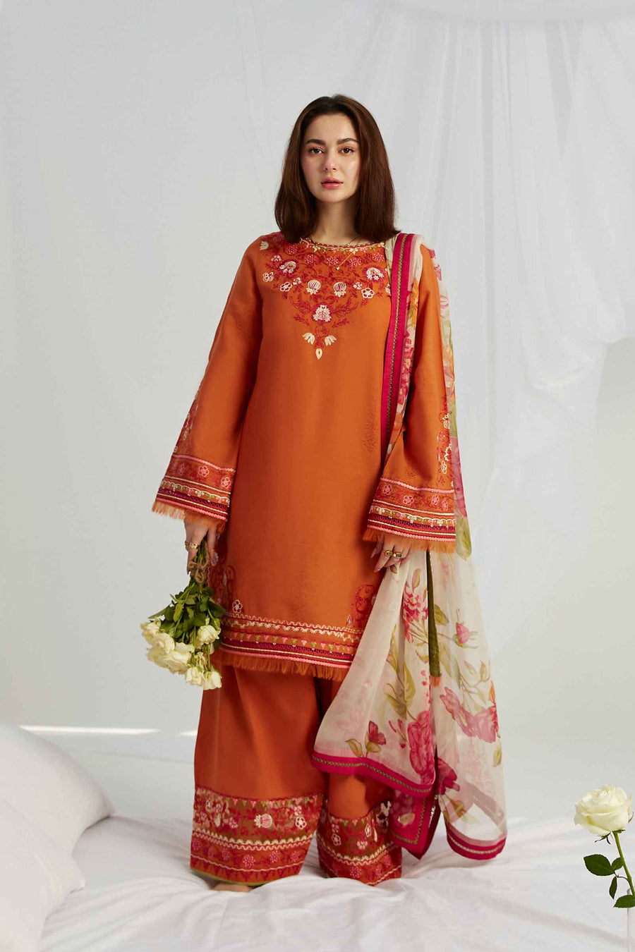 Coco by Zara Shahjahan Embroidered Lawn Unstitched 3Pc Suit ZCE23-10B