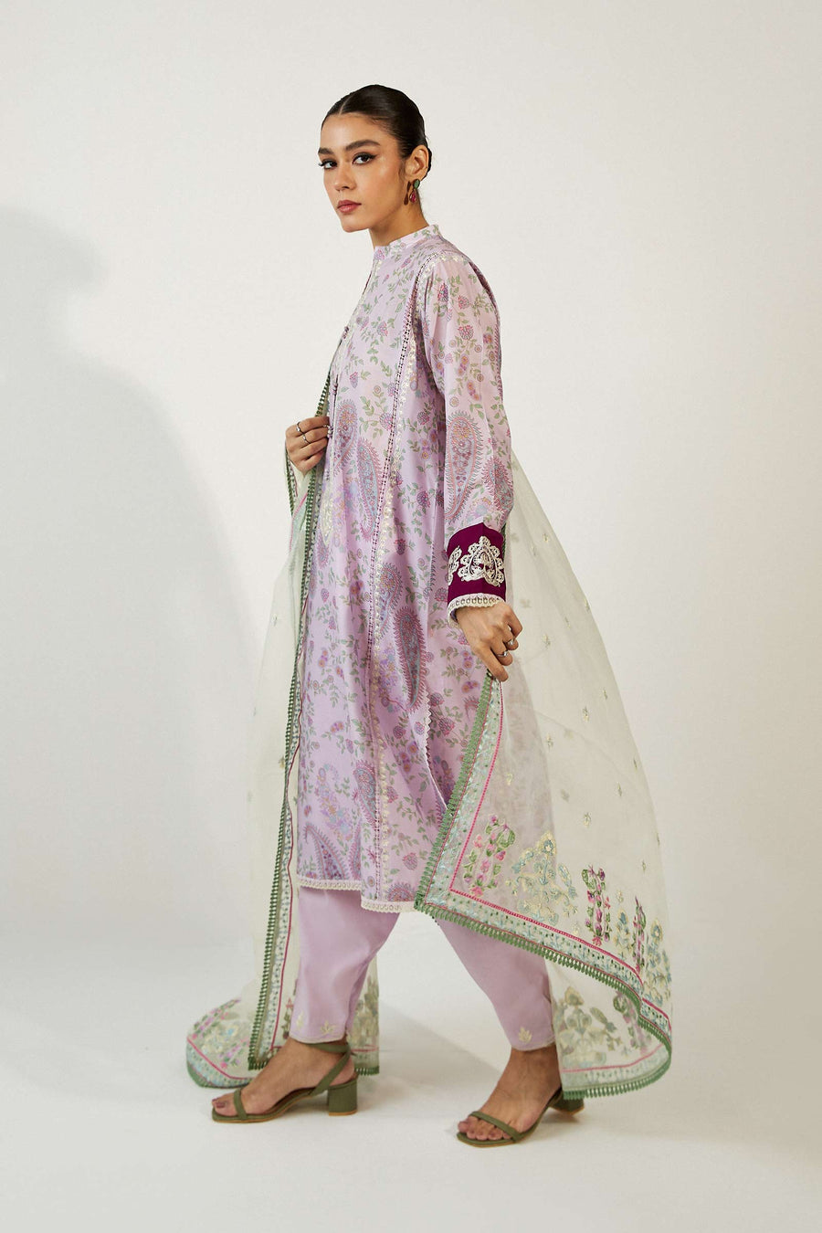 Coco by Zara Shahjahan Embroidered Lawn Unstitched 3Pc Suit ZCE23-3A